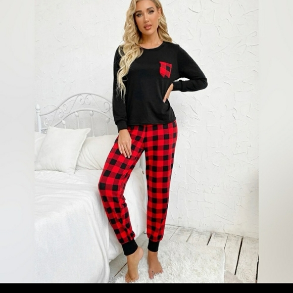 Red & Black Buffalo Plaid Sleepwear - Picture 3 of 5